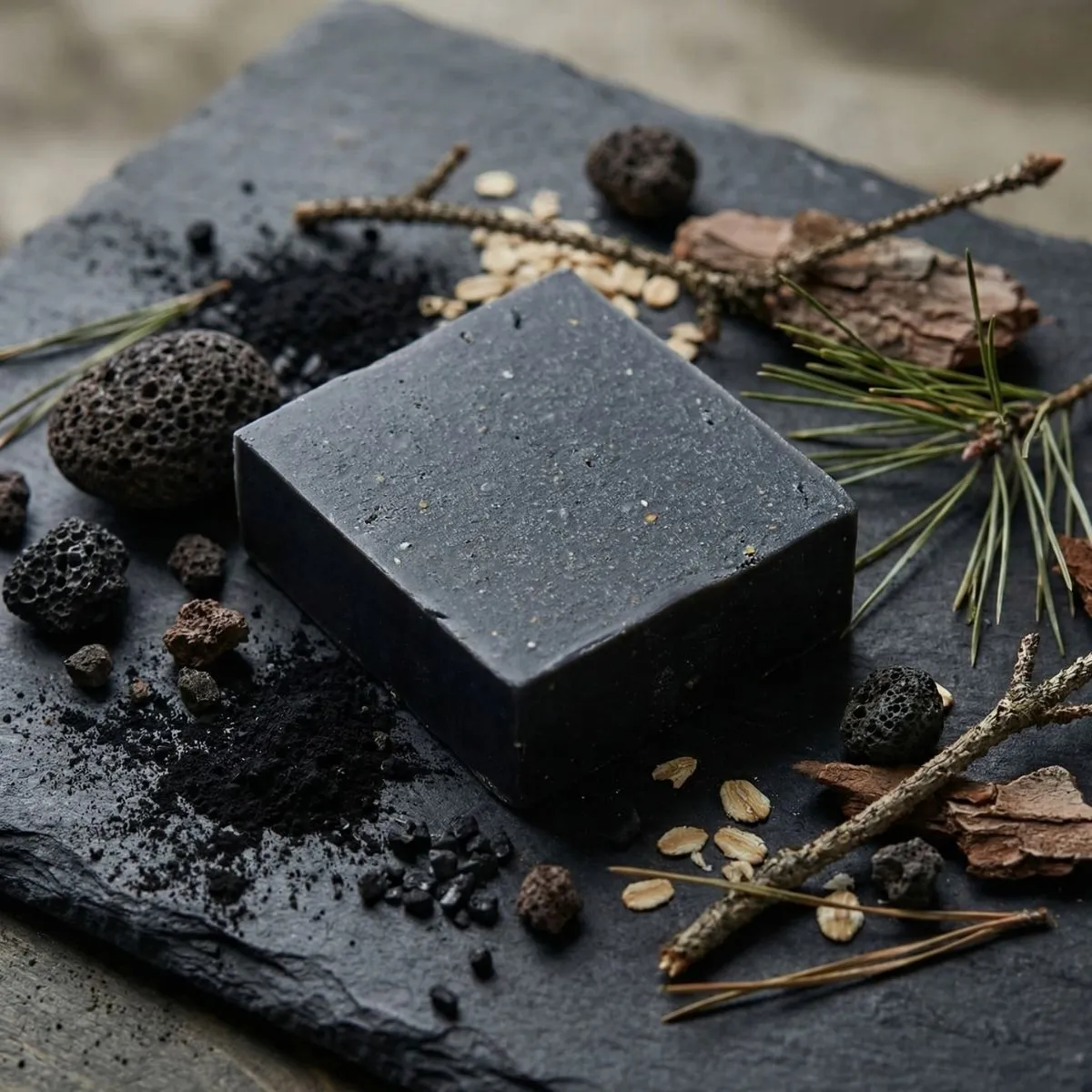 The Black Stuff Atlantic Pine Tar fast sæbe skrub