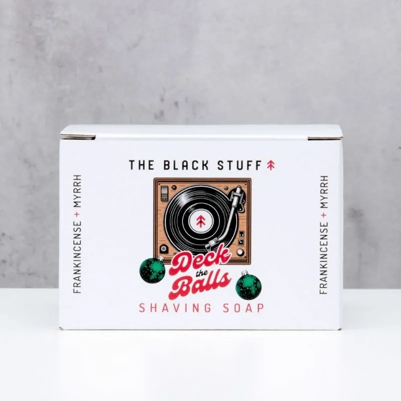 The Black Stuff Deck The Balls barbersæbe 155 g glas