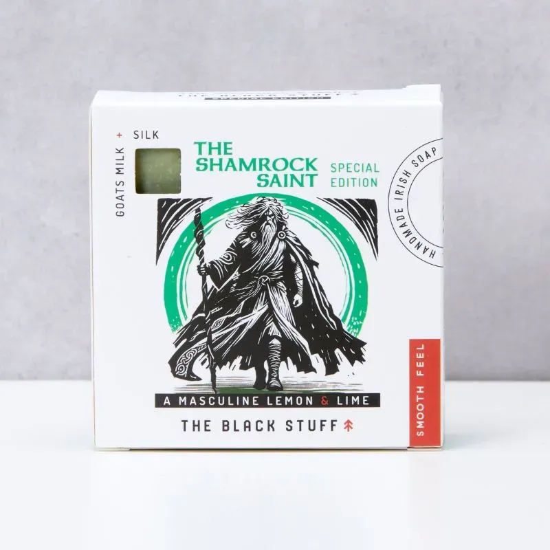 The Black Stuff Shamrock Saint sæbebar citron lime