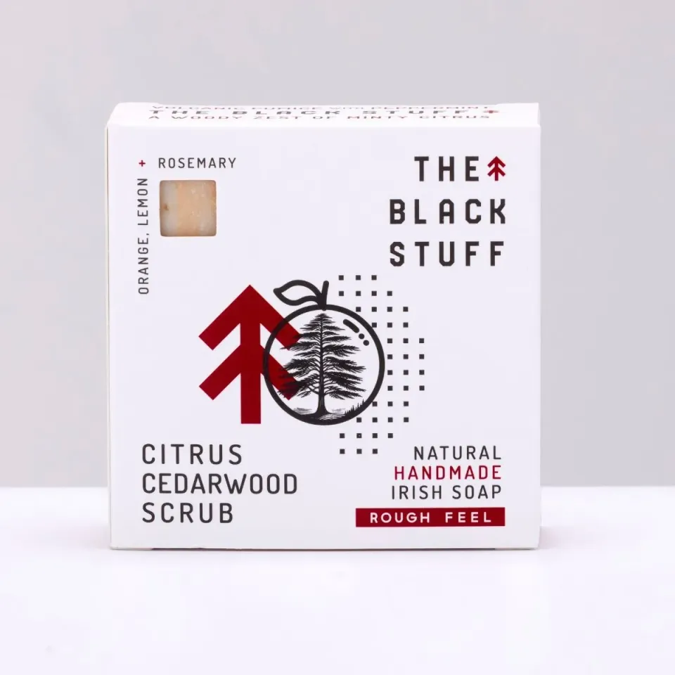 The Black Stuff Citrus Cedarwood fast scrub sæbe