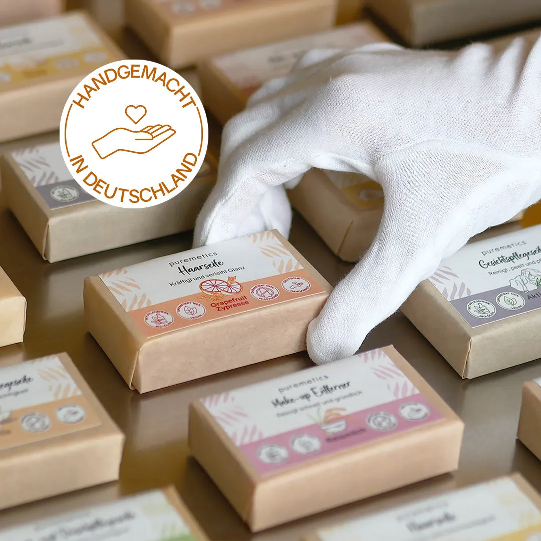 puremetics Naturseifen Haarseife Zitrone Vanille fast sæbe