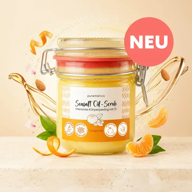 puremetics Seasalt Oil-Scrub Tangerine bodyscrub 1 glas