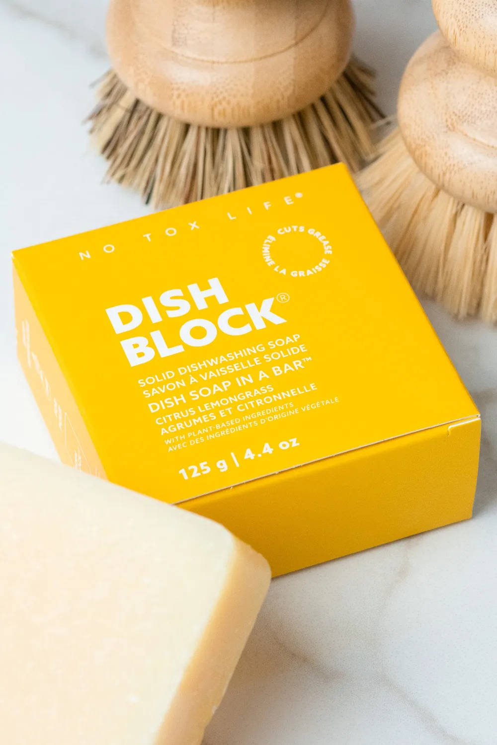 No Tox Life Dish Block fast opvaskesæbe citrus 4-pak