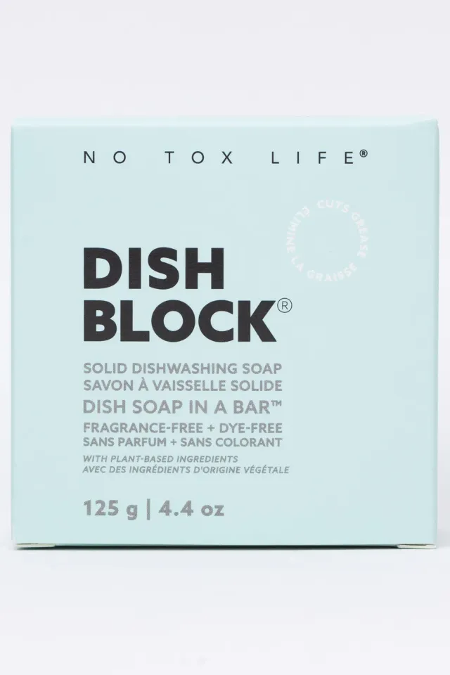 No Tox Life DISH BLOCK opvaskesæbe 125 g uden duft