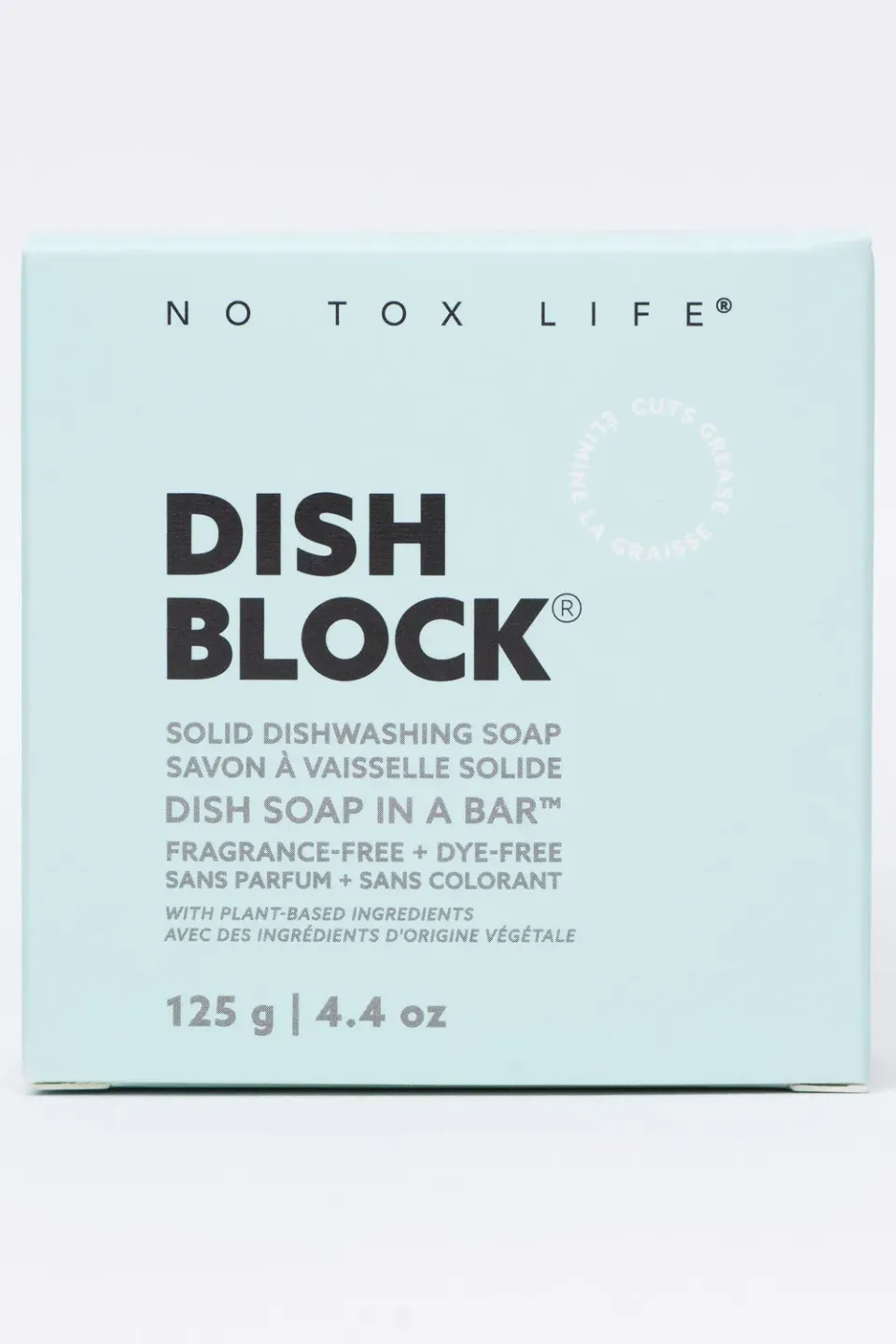 No Tox Life DISH BLOCK opvaskesæbe 125 g uden duft