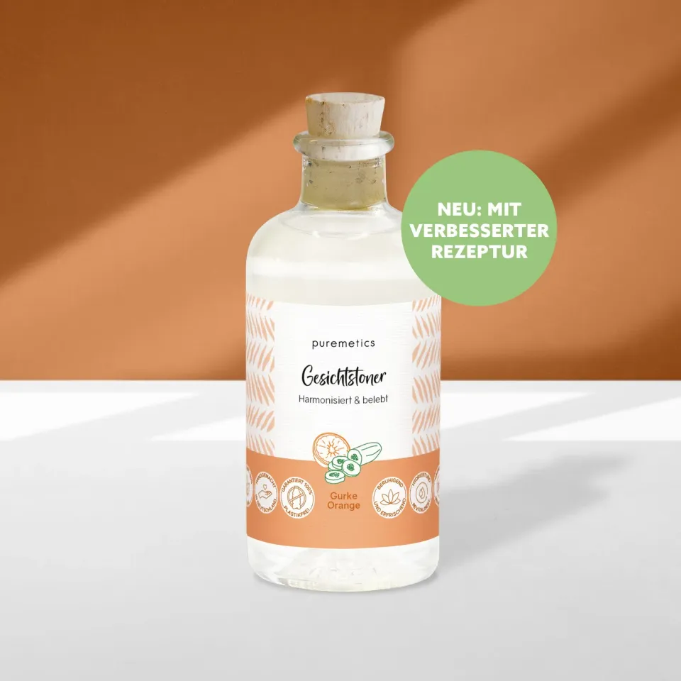 puremetics Gurke-Orange ansigtstoner med agurk