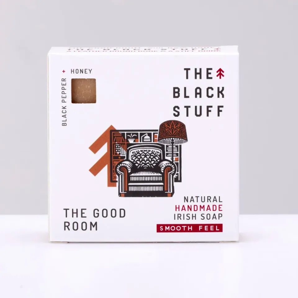 The Black Stuff The Good Room sæbebar glat cedertræ