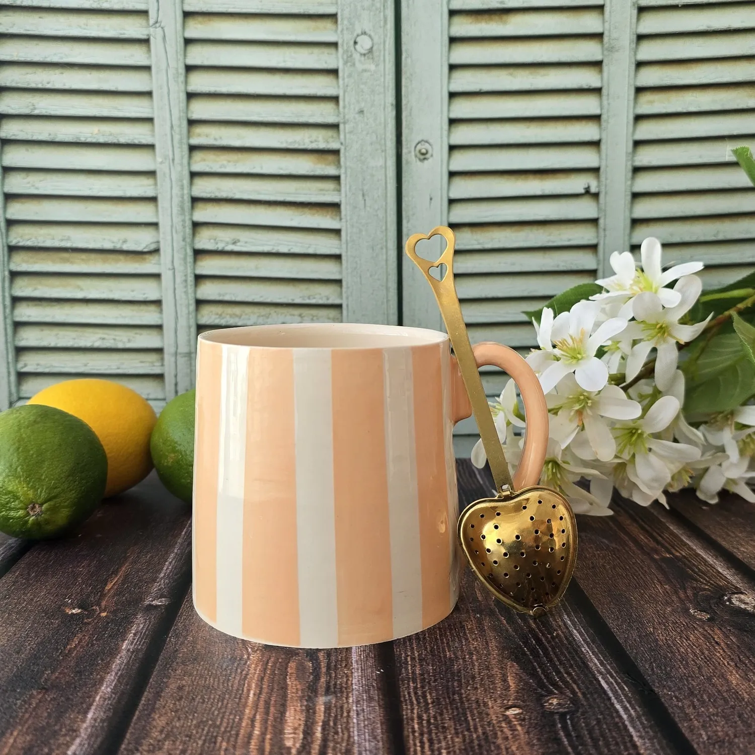 Naturayl Coeur de Thé te-infuser hjerte stål