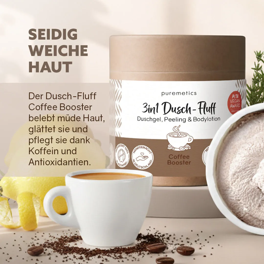 puremetics Coffee Booster brusefluff 3i1 kaffeduft