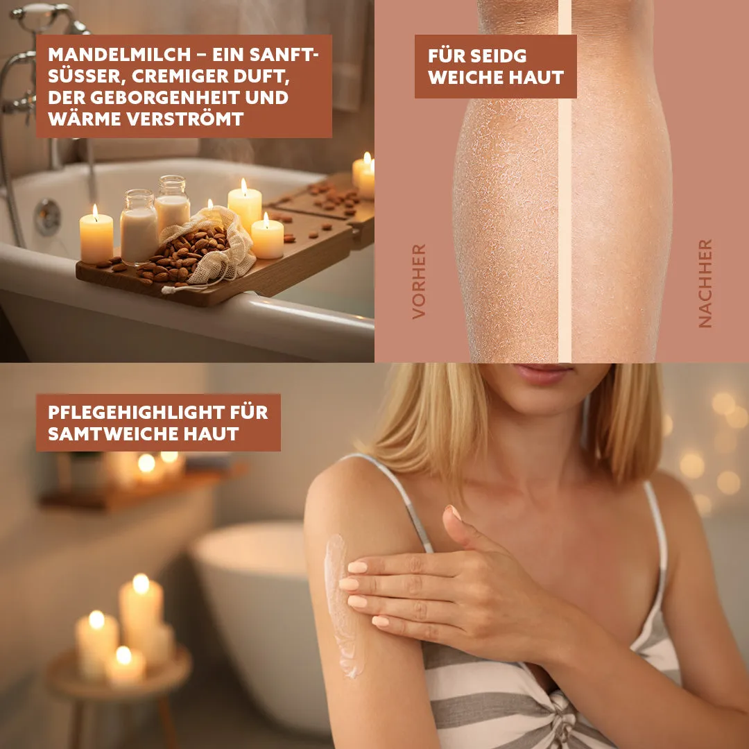 puremetics Bodywhip kropscreme mandelmælk tør hud