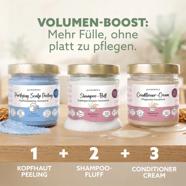 puremetics Volumeboost hårplejesæt fint hår