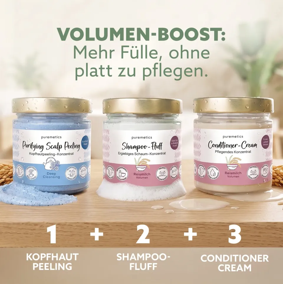 puremetics Volumeboost hårplejesæt fint hår