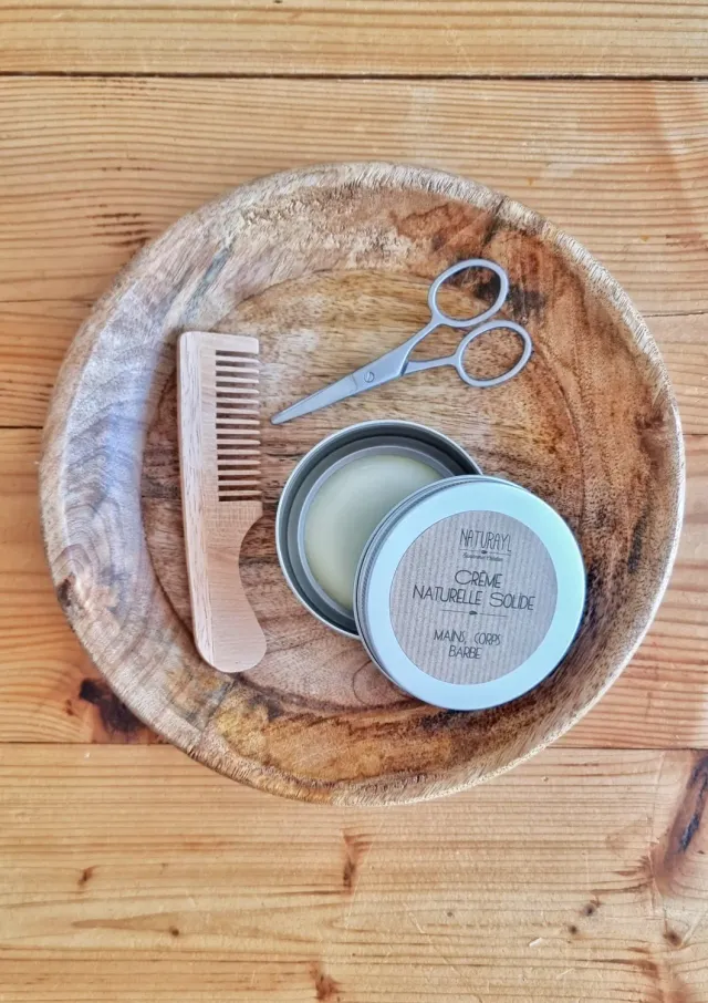 Naturayl skægcreme fast 65 g uden parfume