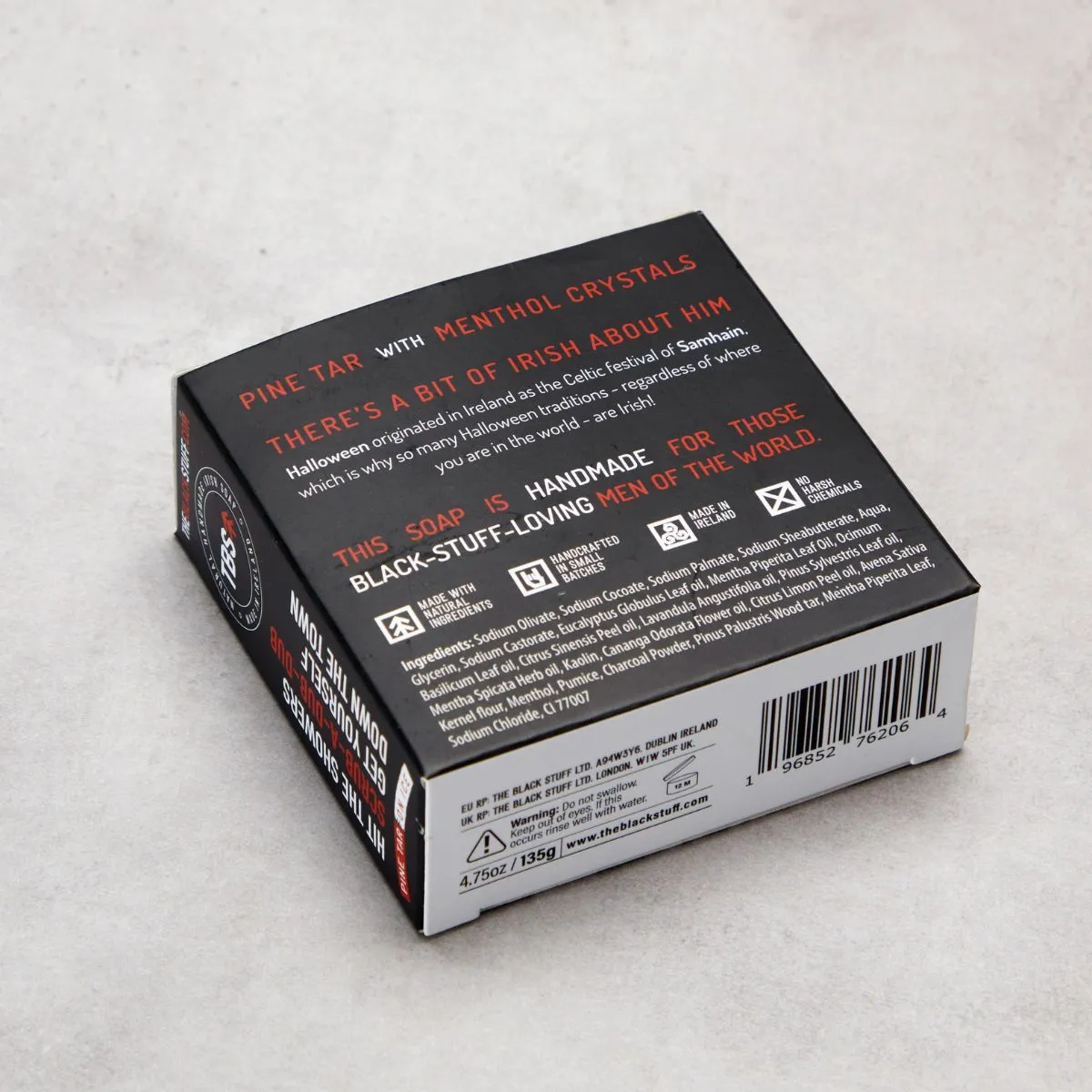 The Black Stuff Frankensoap Pine Tar on Ice sæbe 130 g grov