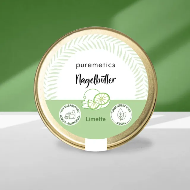 puremetics Neglebutter lime fast neglepleje tiegel