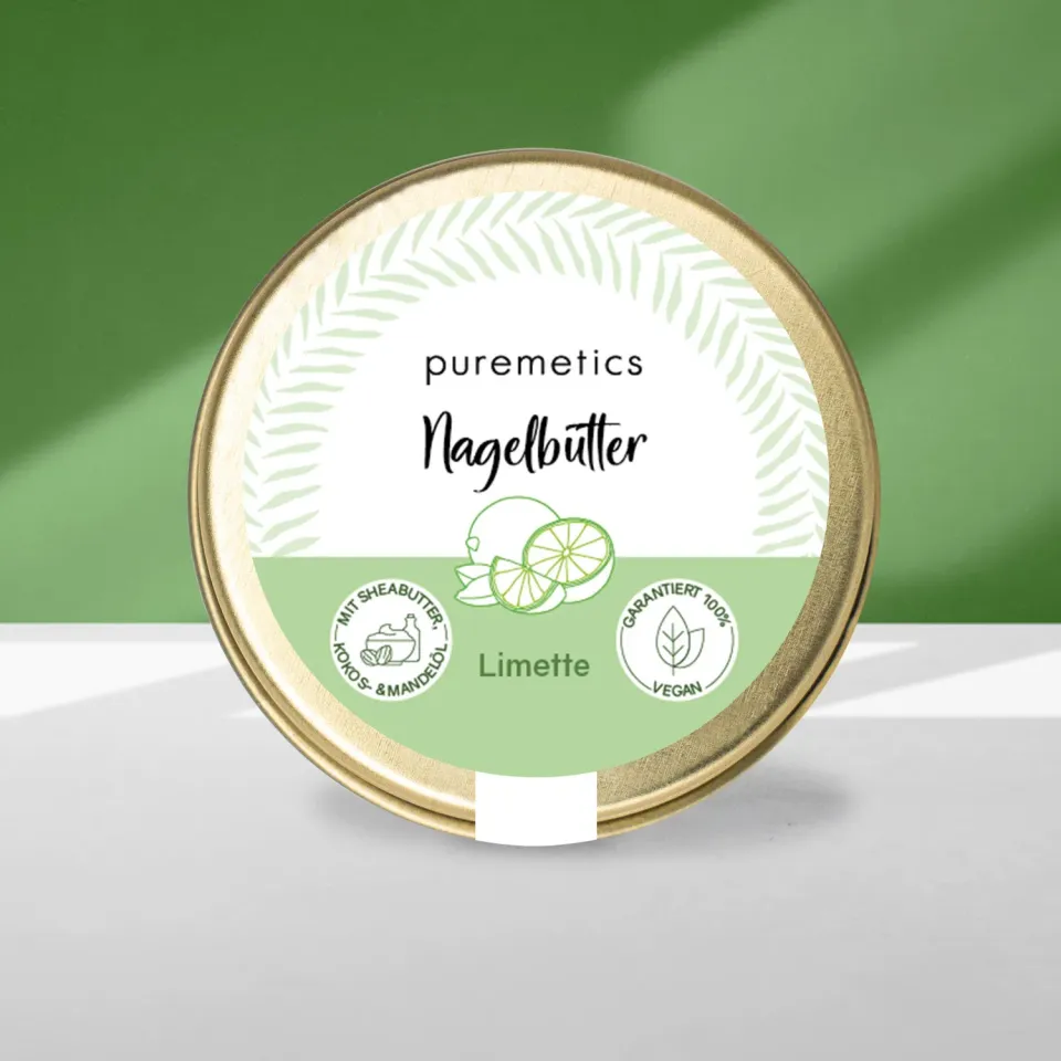 puremetics Neglebutter lime fast neglepleje tiegel