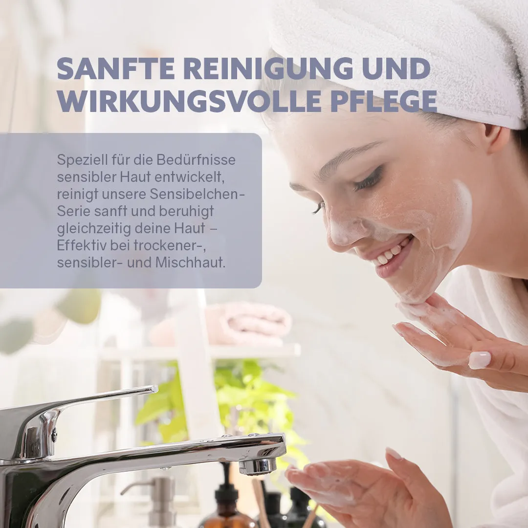 puremetics Sensibelchen fast ansigtsrens uden parfume 1 stk