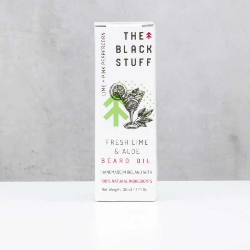 The Black Stuff Fresh Lime skægolie lime frisk duft