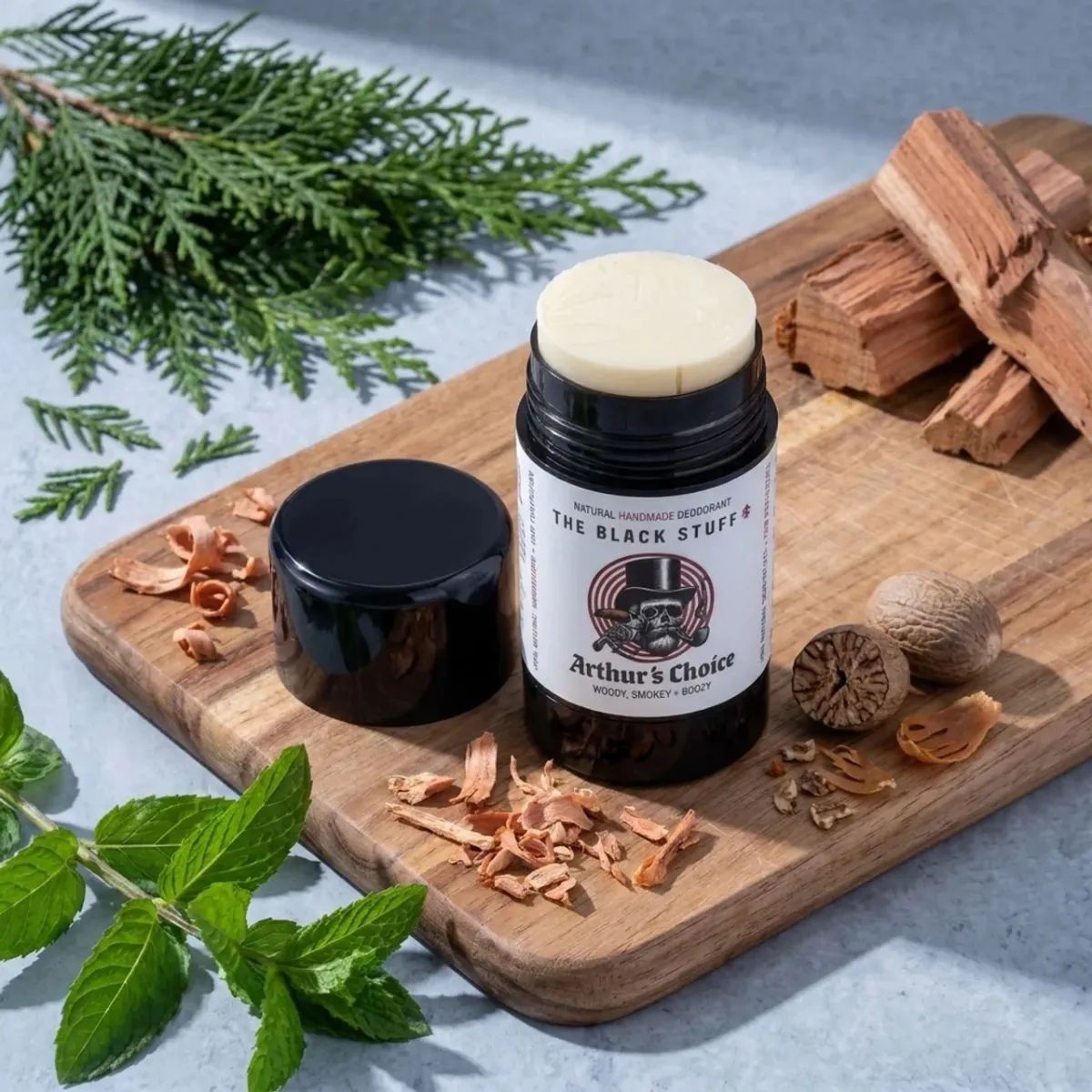 The Black Stuff Arthur's Choice deodorant naturlig træ