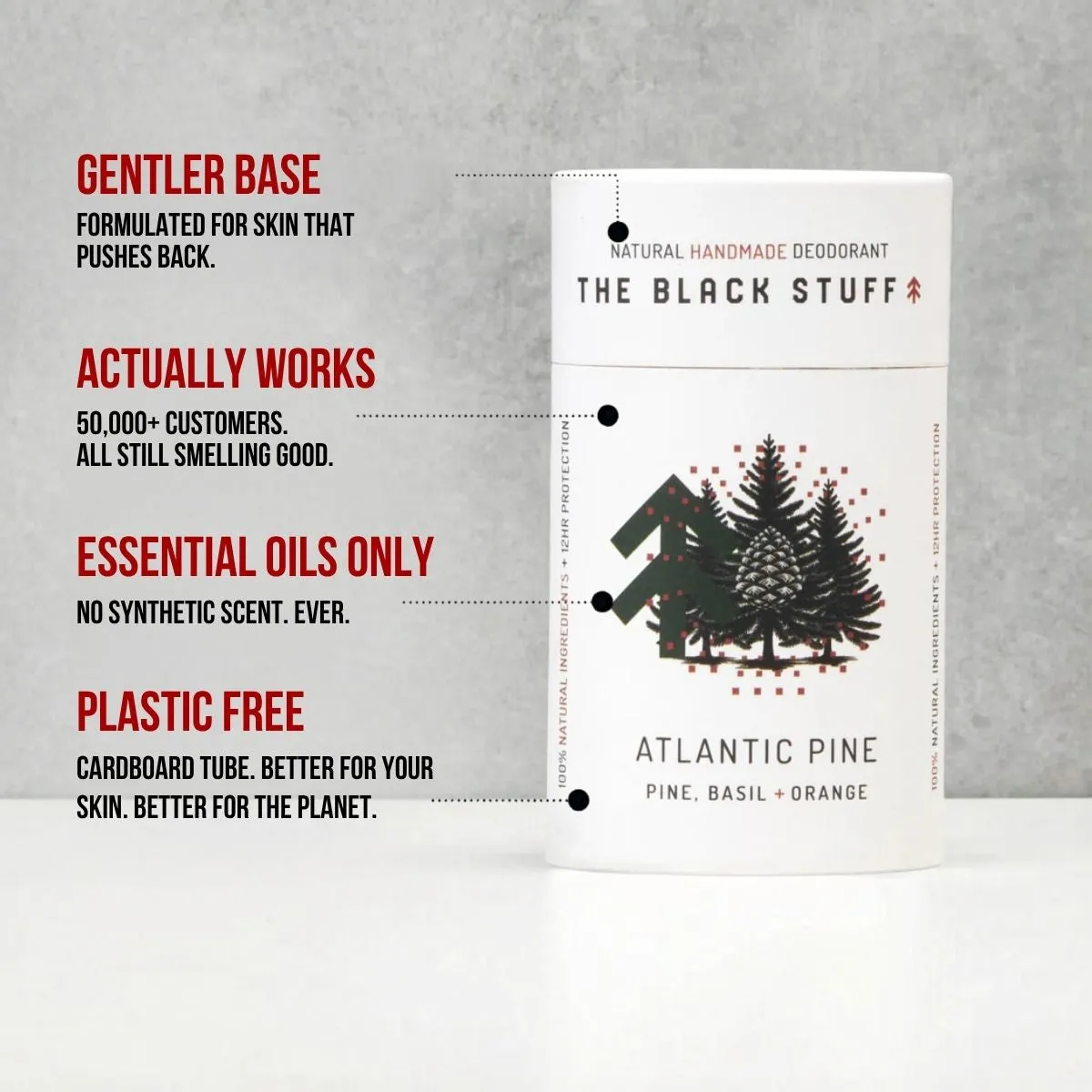 The Black Stuff Atlantic Pine deodorant sensitiv fyrretræ
