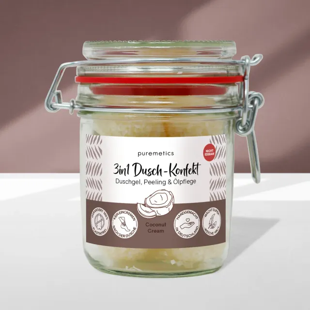 puremetics Coconut Cream 3i1 brusekonfekt 10 stk kokos