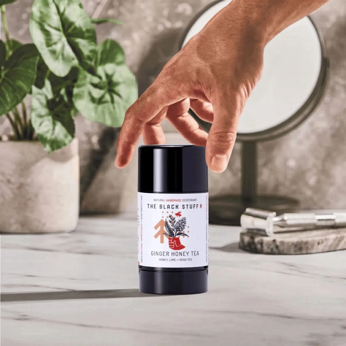The Black Stuff Ginger Honey Tea deodorant naturlig ingefær