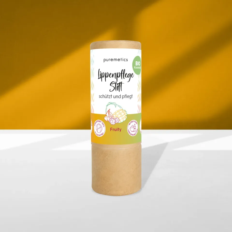 puremetics Fruity læbepomade frugt papirhylster