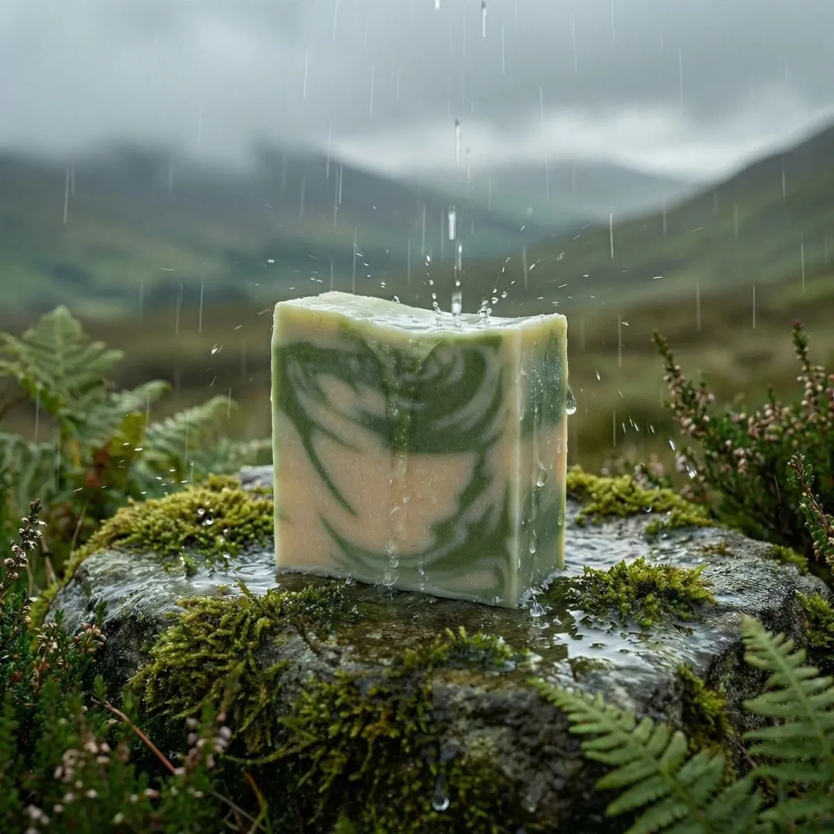 The Black Stuff Irish Mountain Rain sæbe fast mild