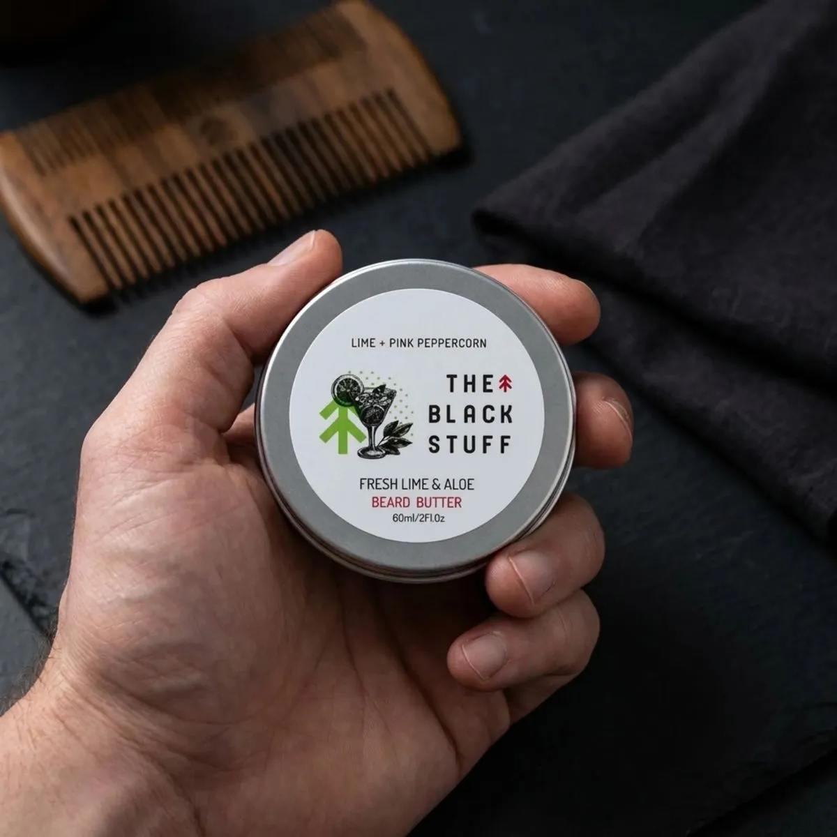 The Black Stuff Fresh Lime skægbutter lime
