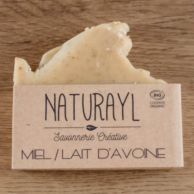 Naturayl honning havremælk fast sæbe 50 g