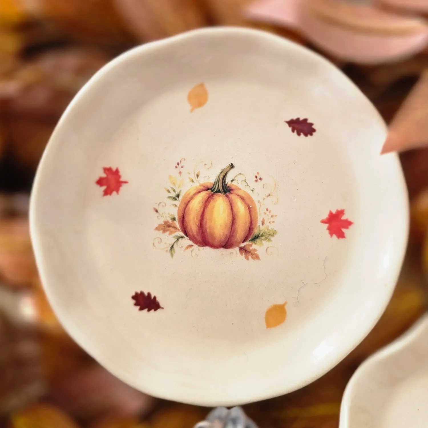Naturayl Forêt d'Automne skål ræv 10 cm håndlavet