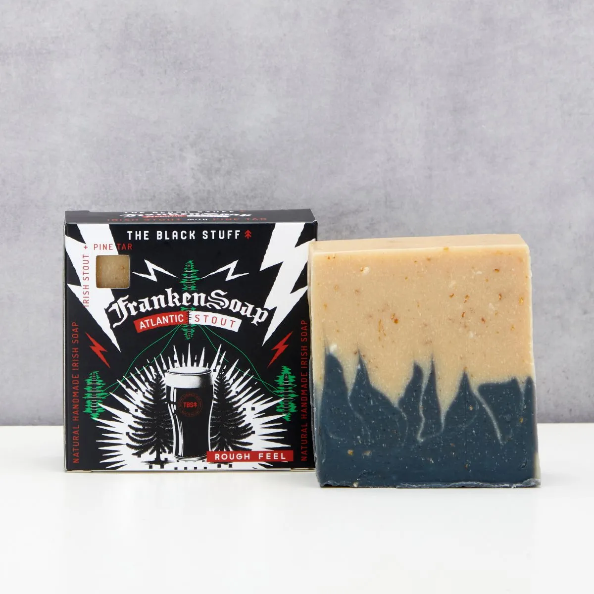 Frankensoap Atlantic Stout fast sæbe eksfolierende 125 g