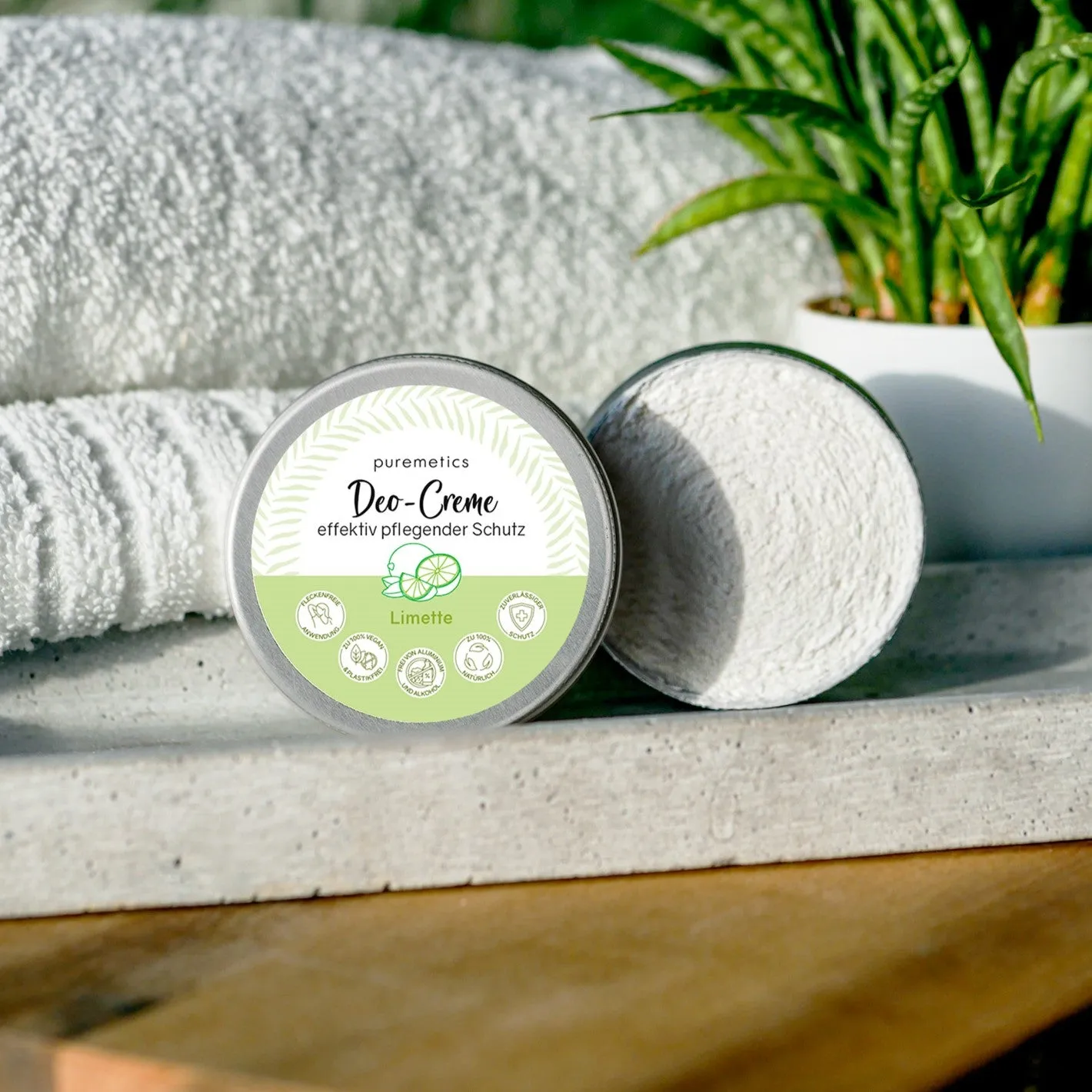 puremetics Deo-Creme Limette deocreme lime uden aluminium